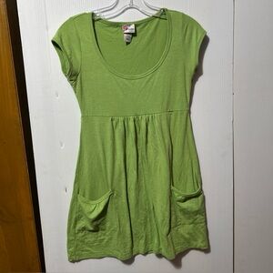 Y2K Green Summer Dress Pockets Small Piper & Blue